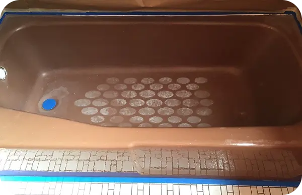 Rusted bathtub repair and restoration